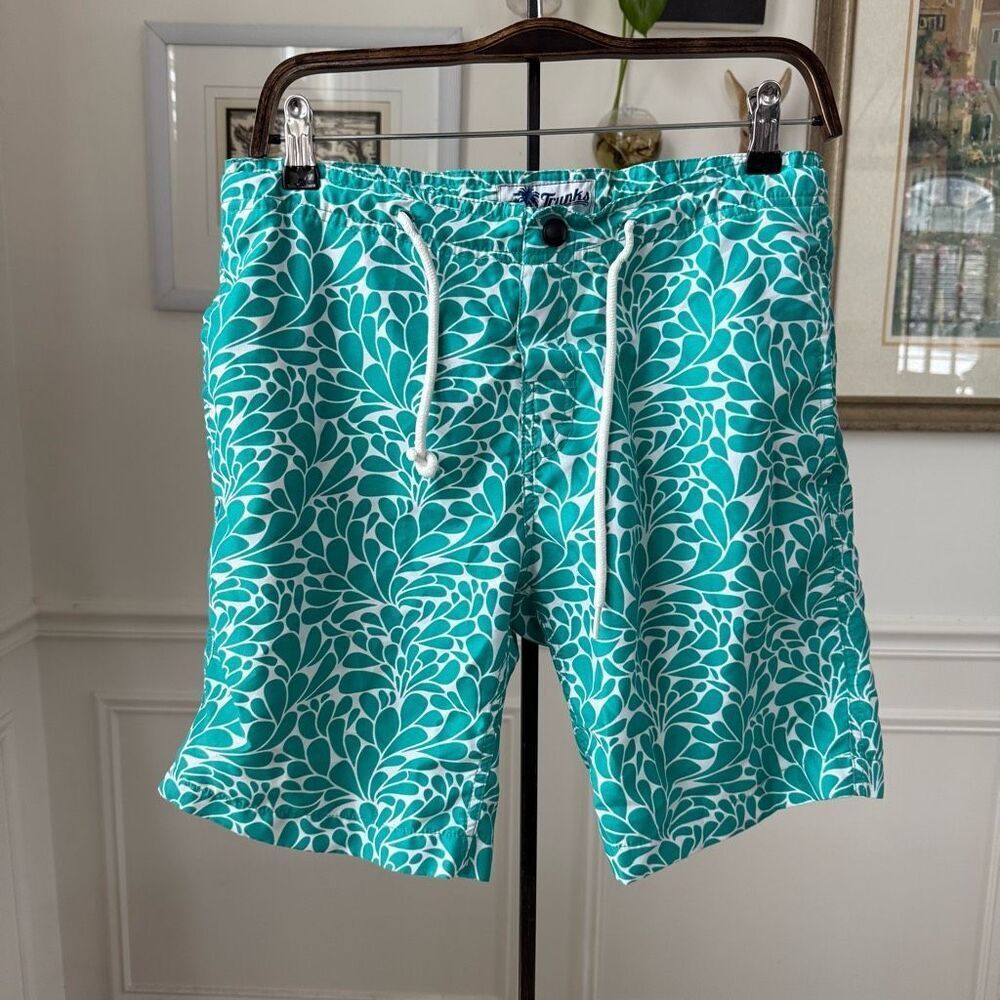 Trunks Surf & Swim Mens Swim Trunks Board Shorts Green $54 Size 30